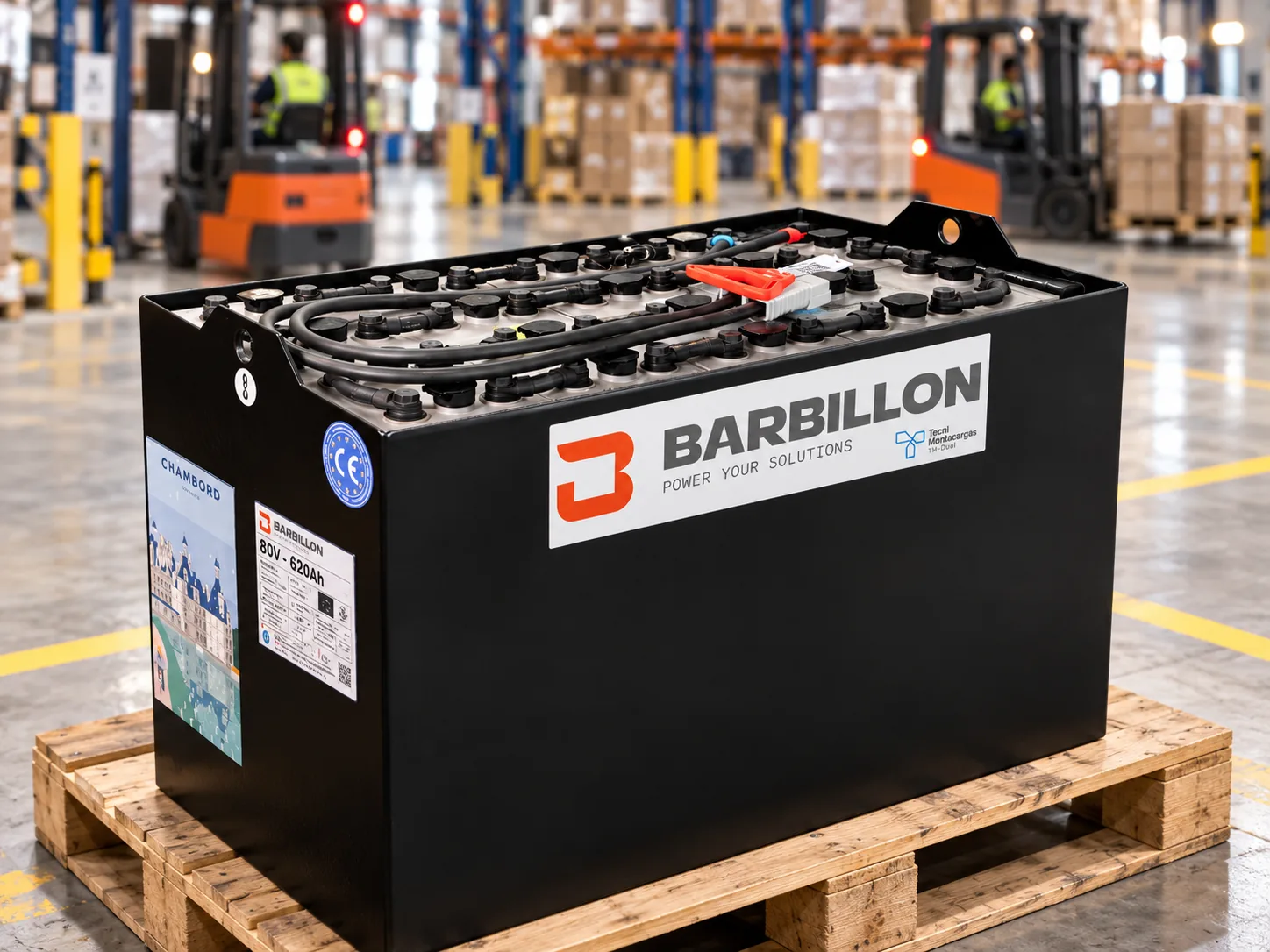 Batería industrial Barbillon para montacargas